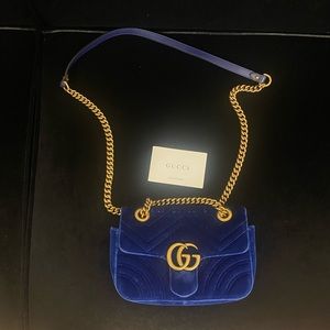 Gucci Marmont mini velvet shoulder bag